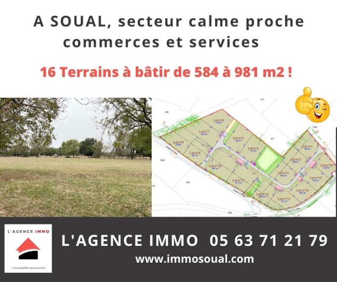 Offres de vente Terrain à batir Soual (81580)
